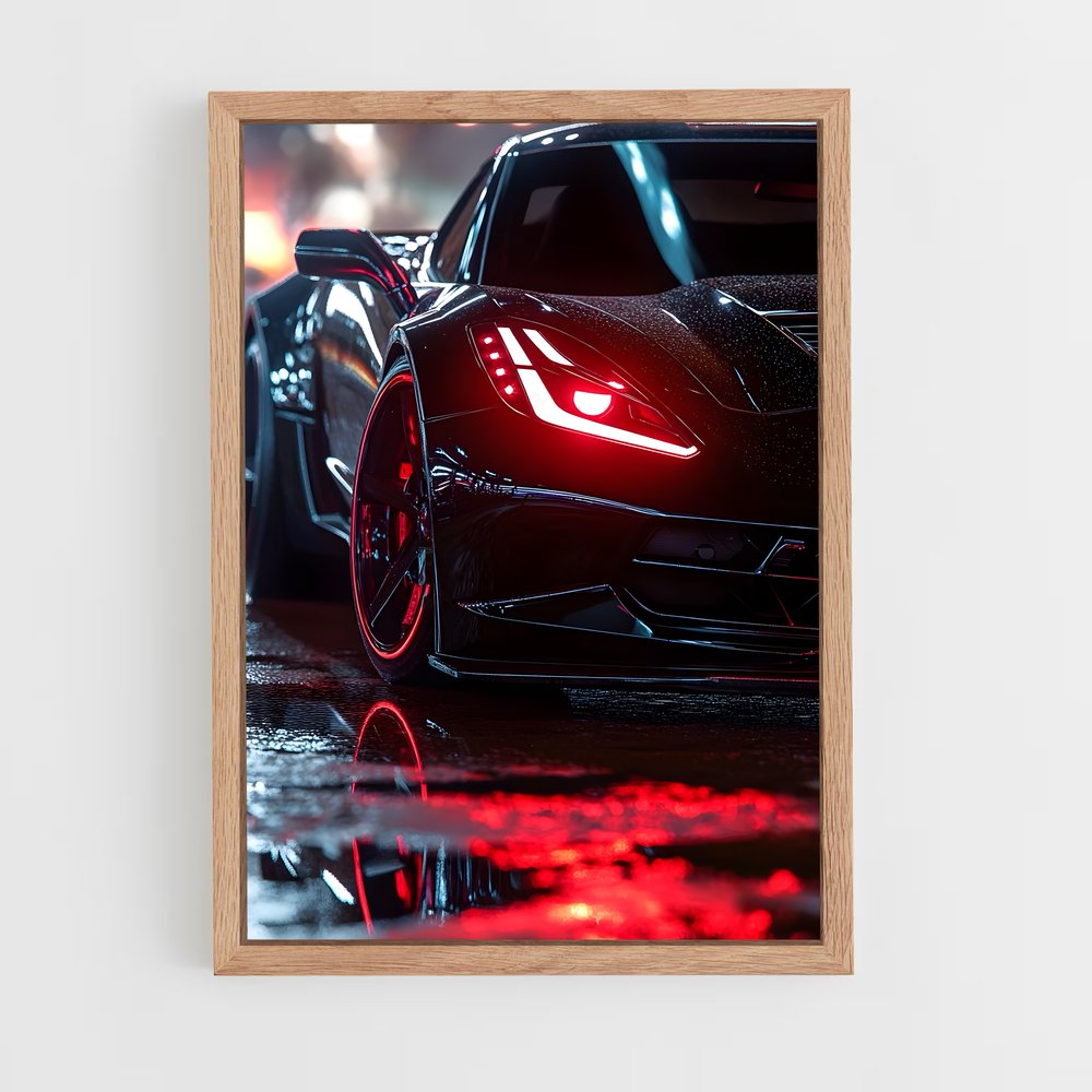 Poster Stingray Noir – affiche Chevrolet (vue 4)
